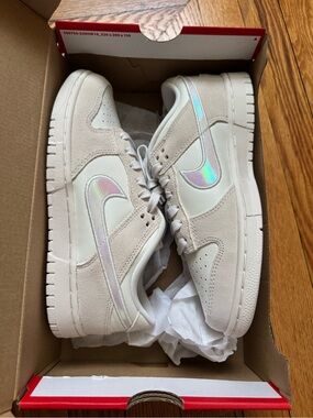 Nike Red and White Dunk Low Shoe Box - Women's Size 9